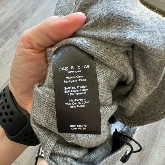 rag & bone Joan Slit Hem Slim Fit Pants in Gray Size XXS - Picture 7 of 9